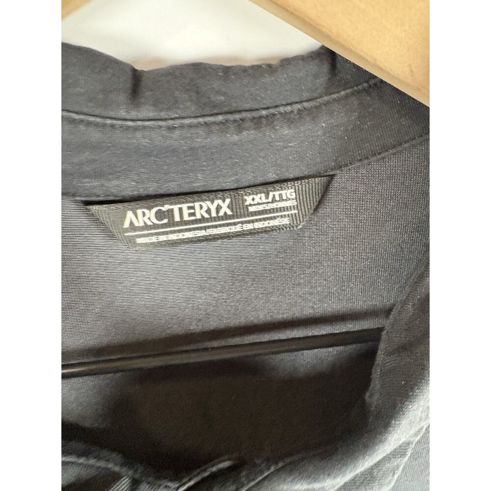 Arc’teryx Polo Shirt Mens XXL Gray Short Sleeve Snap Collar Outdoor Hiking - Picture 5 of 9